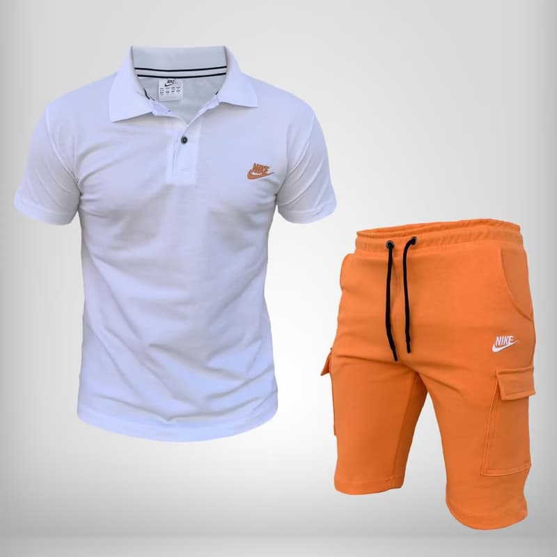 Nike Bijela Majica Narandžasti Šorc - slika 1