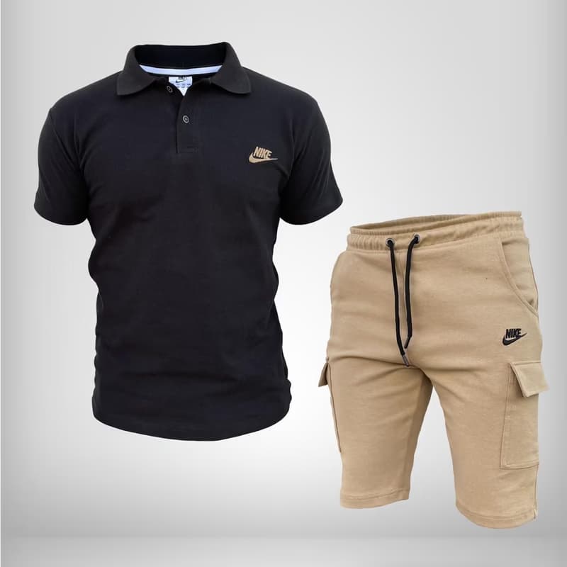 Nike Crna Majica Bež Šorc - slika 1