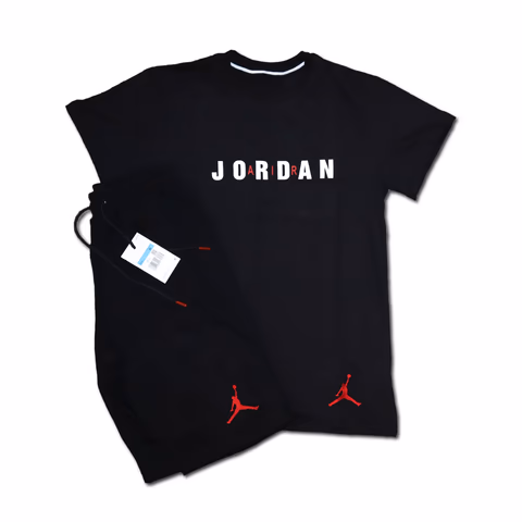 Jordan Crna Majica Crni Šorc